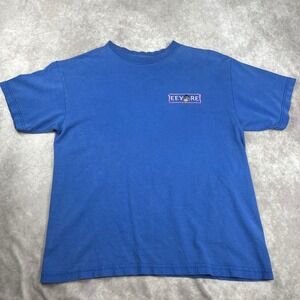 Vtg 90s Y2K Eeyore‎ Winnie the Pooh Embroidered T-Shirt XL(18) Blue Cotton Blizz
